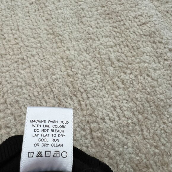 Revolve Lovers & Friends Black Long Sleeve Asymmetrical Ribbed Knit Top M - Picture 10 of 10